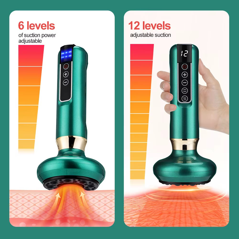 Sculptease™ Magnetic Cupping Massager: Rechargeable Body & Cellulite Scraping Machine